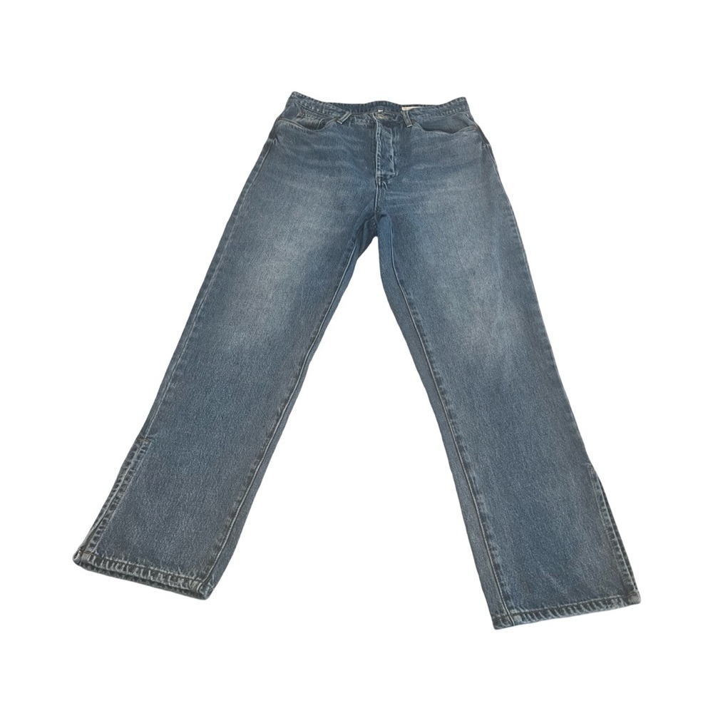 BlankNYC The Lexington Slim Straight Blue‎ Jeans Side Slit Button Fly Mens 31